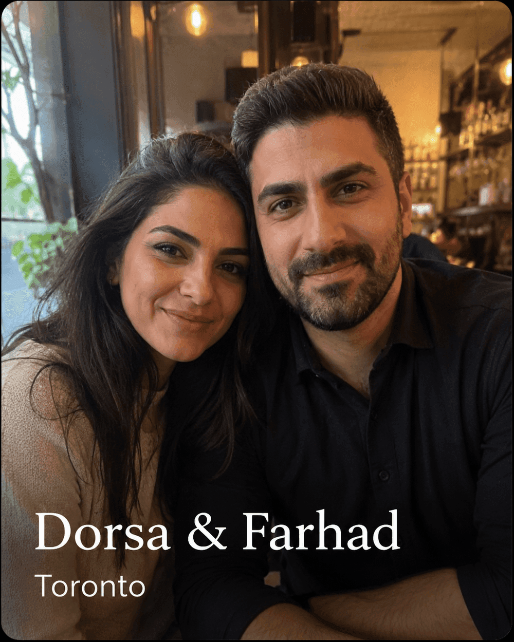 Success story, Persian couple