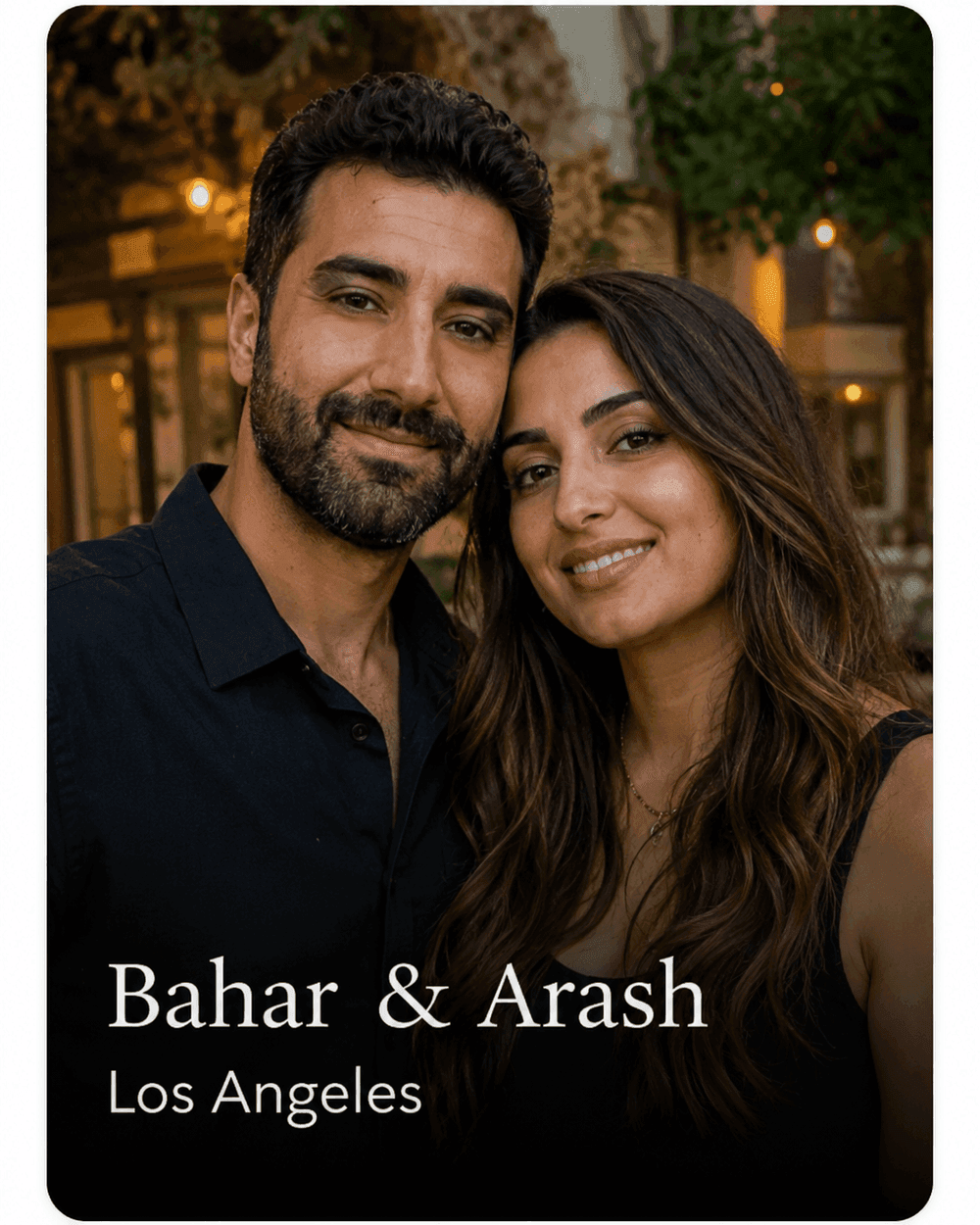 Success story, Persian couple